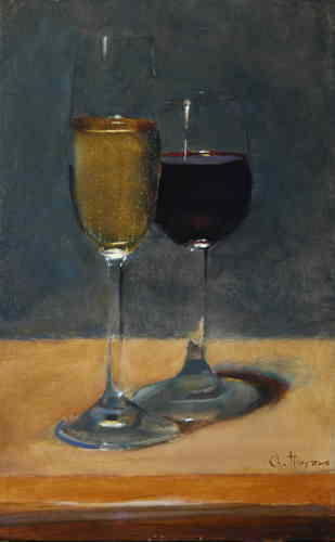 CHAMPAGNE (VENDU) - © Christophe Thiry, peintre