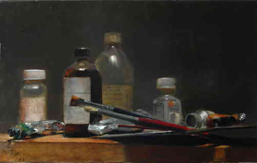 LES ARMES DU PEINTRE HST 38X61 CM (VENDU) - © Christophe Thiry, peintre