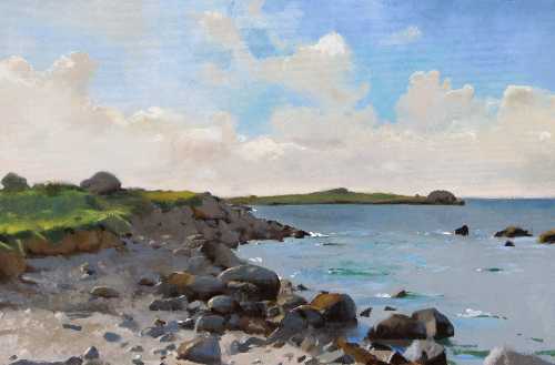 Trémazan Finistère HST - © Christophe Thiry, peintre