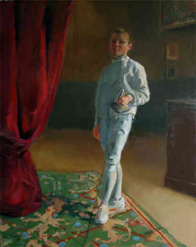 AUGUSTIN ESCRIMEUR HST (VENDU) - © Christophe Thiry, peintre