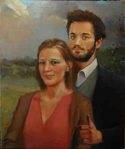 FIANCES HST (VENDU) - © Christophe Thiry, peintre