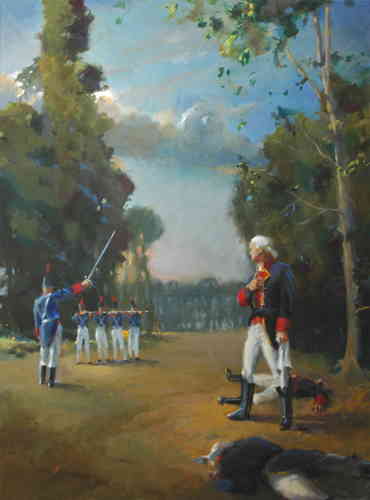 L EXECUTION DE JACQUES DE LINIERS HST (VENDU) - © Christophe Thiry, peintre