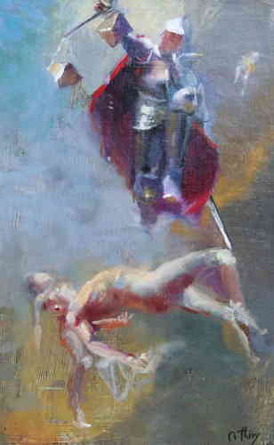 LE PESEUR D AMES HST (VENDU) - © Christophe Thiry, peintre